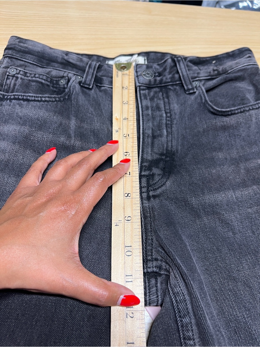 Madewell The Darted Barrel-Leg Jean Olenda Wash Size 24 - Picture 13 of 16